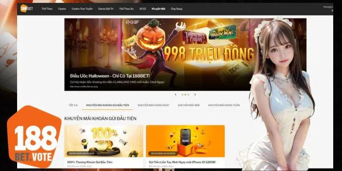 Khuyến mãi nạp lần đầu 188Bet có giá trị bao nhiêu?
